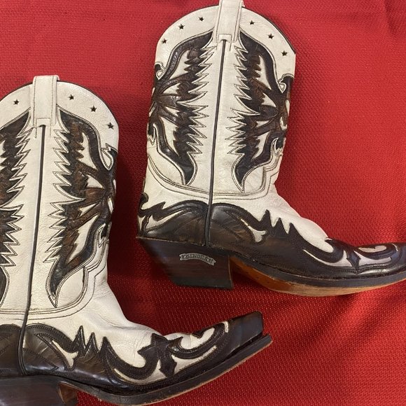 Sendra Women's Cowboy Boots, Size 8, Beige and Brown - Picture 5 of 12